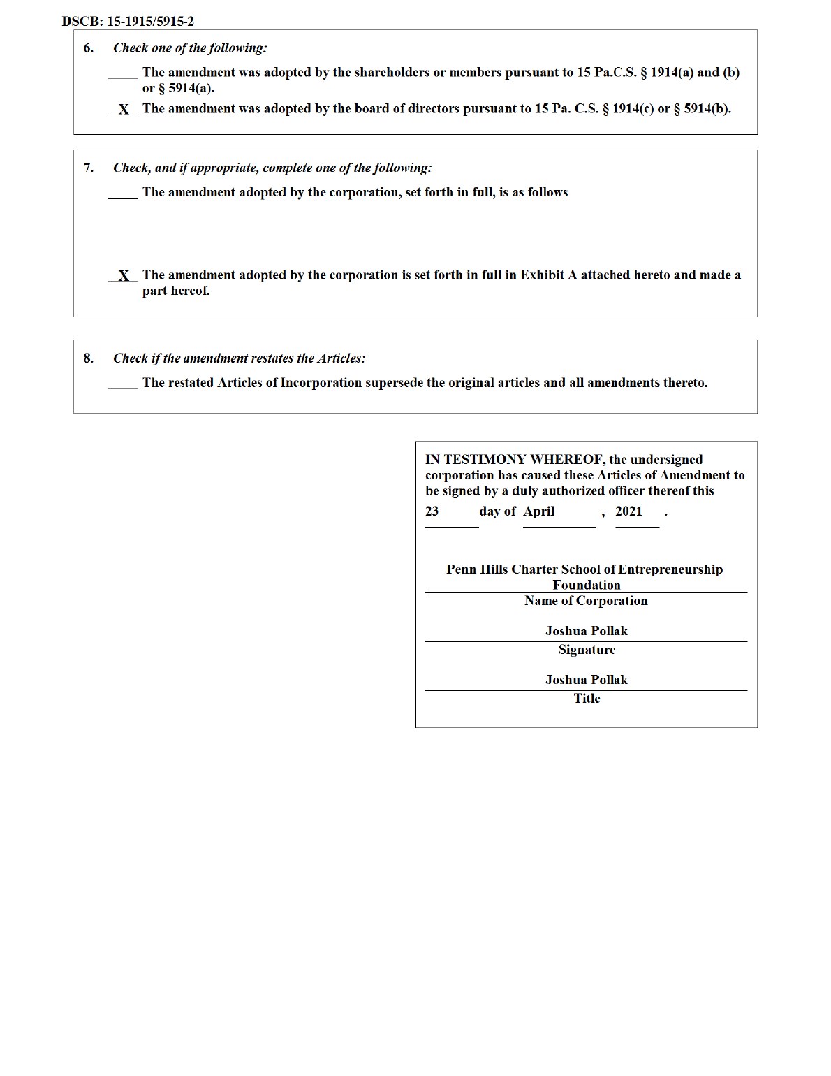 Federal tax exemption certificate page 4 of 6