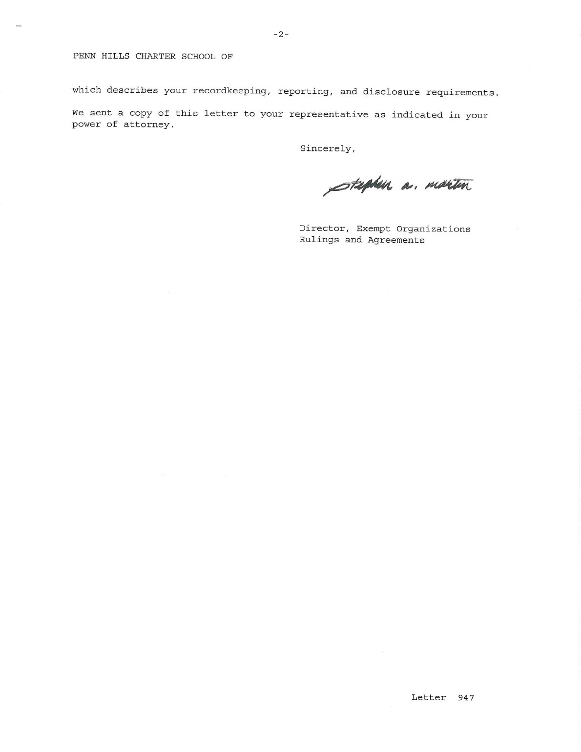 Federal tax exemption certificate page 2 of 6