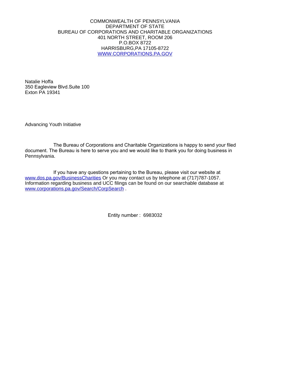 Federal tax exemption certificate page 6 of 6